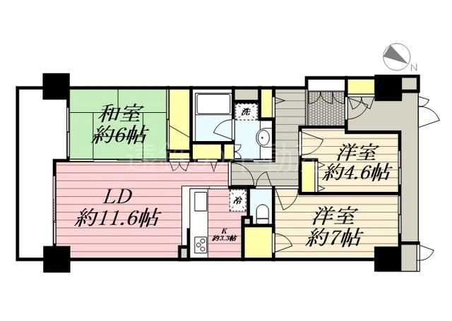 ラ・フォーレ泉 302号室 間取り