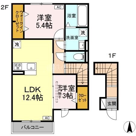 D-ROOM篠原町 間取り図