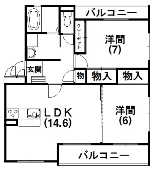 エスポワール 301号室 間取り