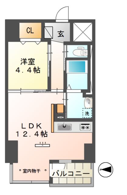 Conforto紺屋町 間取り図