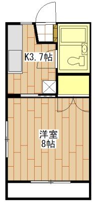 桂コーポ 間取り図