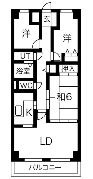 リアライズ城北 間取り図