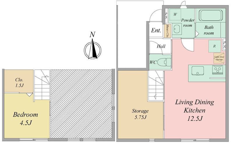 ヴィラ　フェリシアⅠ 101号室 間取り