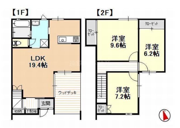 棒屋第14住吉ハイツ 103号室 間取り