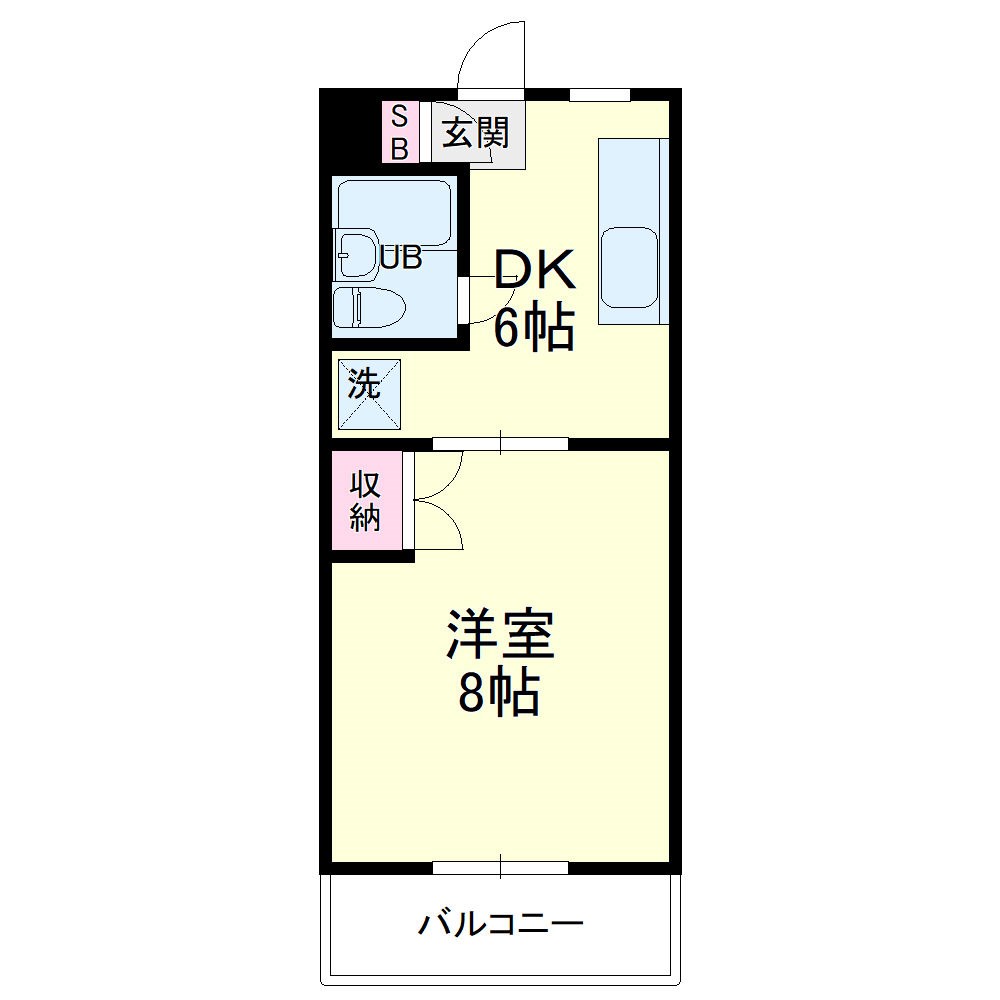 ベストライフ八洲 106号室 間取り