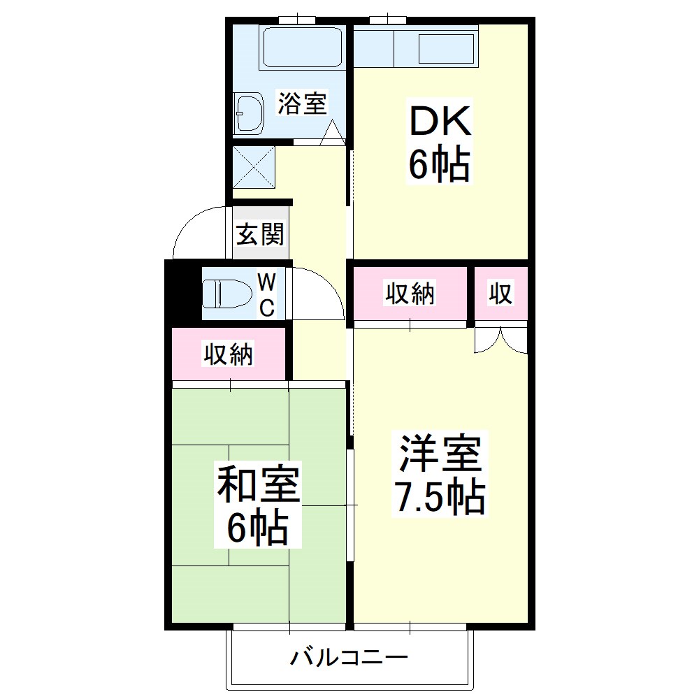 プレジールＫ 間取り図