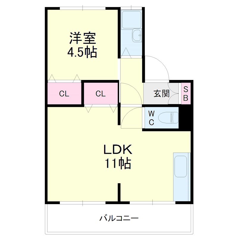 四ツ池マンション 間取り図