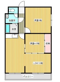 エルコンフォール 101号室 間取り