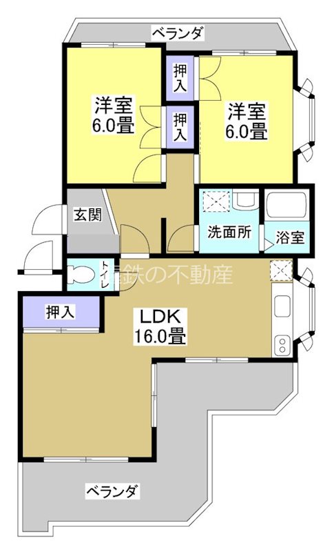 CLASSⅡ 201号室 間取り