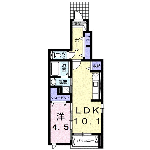 マーガレット　ウッズ 間取り図