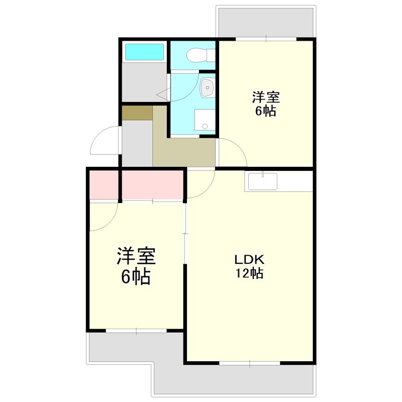 マンションフレンドシティ 間取り図