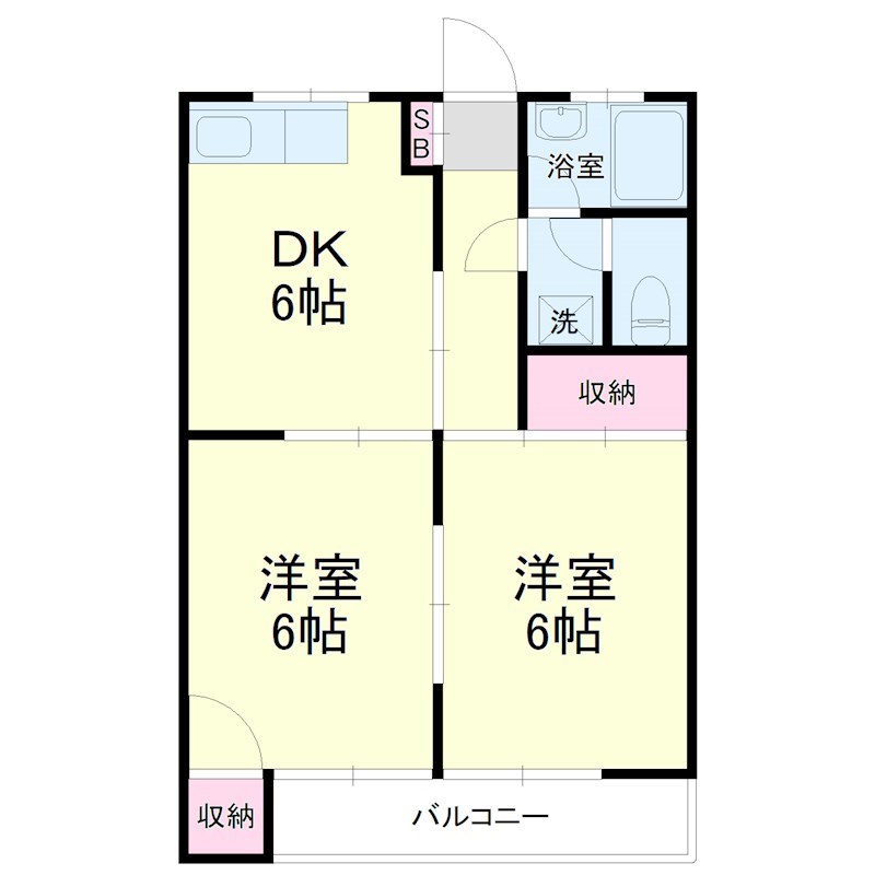 コーポシンデン 間取り図