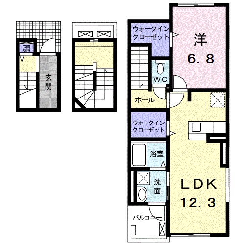 リュッシュ 間取り図