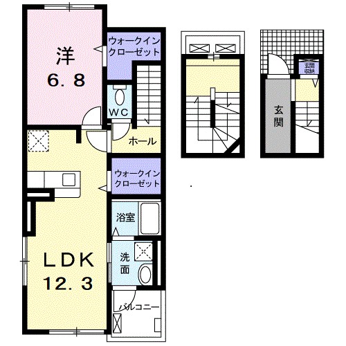 リュッシュ 間取り図