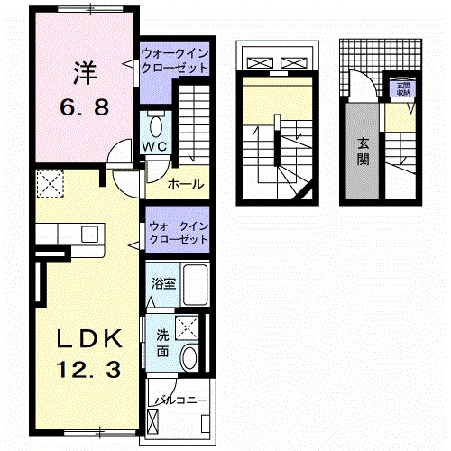 リュッシュ 間取り図