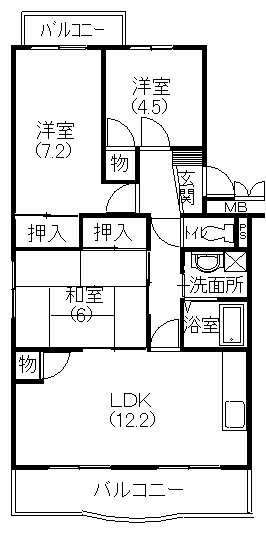 アーバンプラザ 間取り図