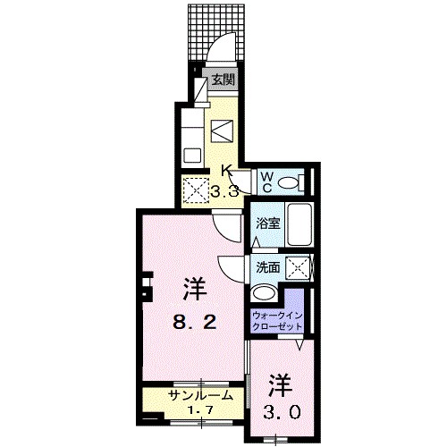 リュッシュ 間取り図