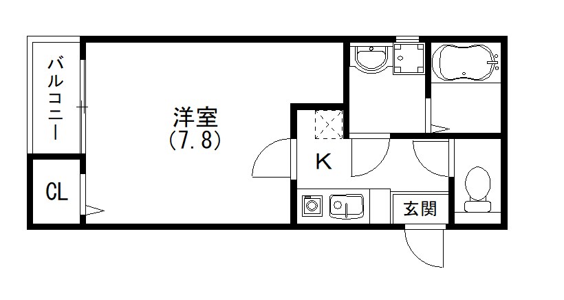 クレフラスト静岡大北 間取り図