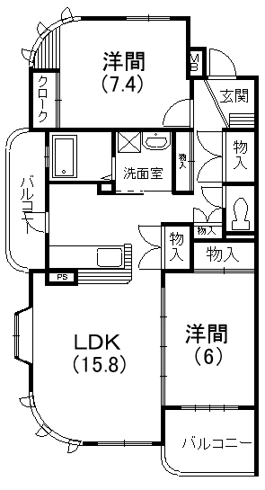 シャン・ド・フルール 間取り図