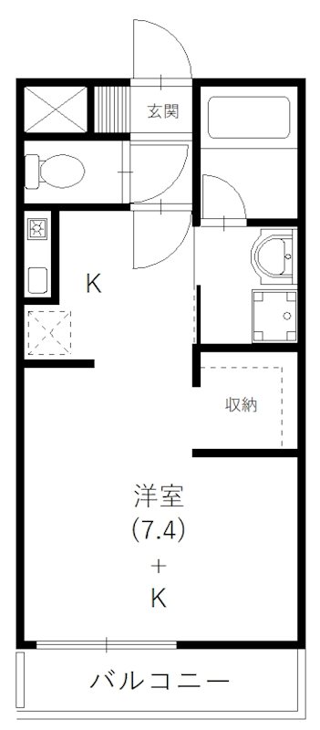 ララヒルズpart1 105号室 間取り