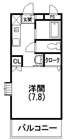 恵愛ハイツ 間取り図