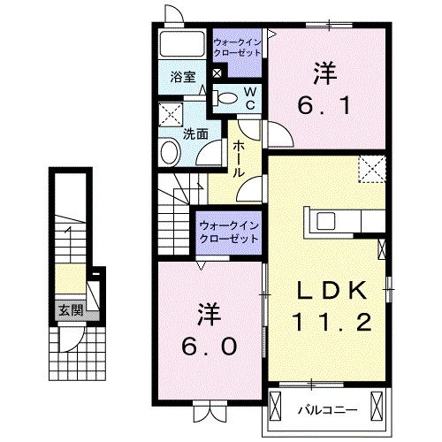 ティラーレＭ　Ⅱ 間取り図