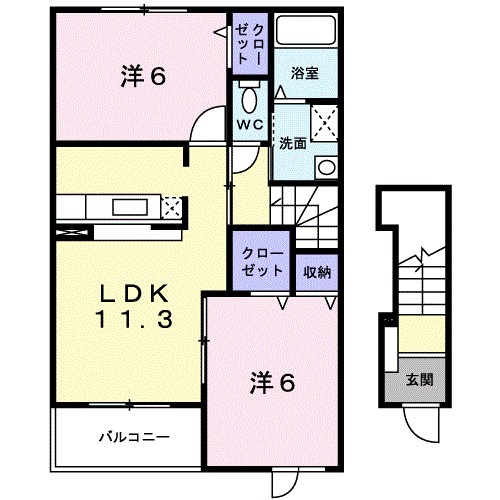 Ｌｉｖｅｒｔｙ　ｄｒｅａｍ　Ⅶ 間取り図