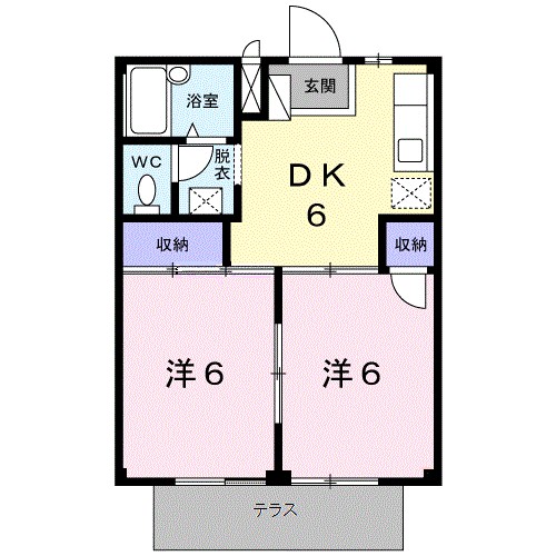 シティハイツ今之浦Ａ 間取り図