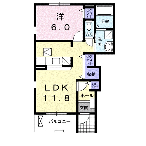 ソル・レヴァンテ　Ⅰ 間取り図