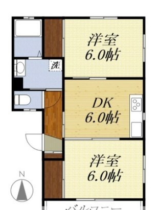 コーポアルバータ 間取り図