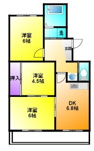 マンション北浜 203号室 間取り