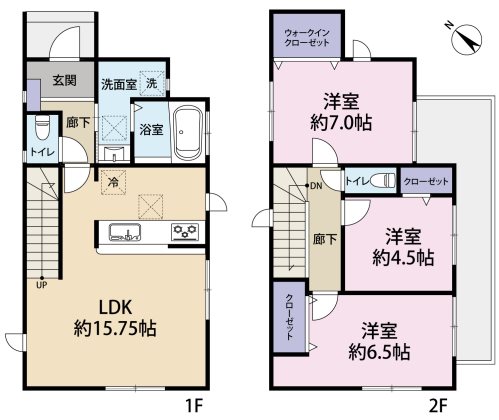 瓜内町戸建 戸建 間取り図