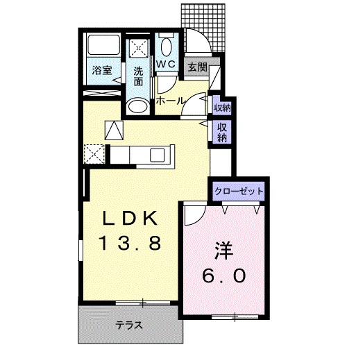 ア・ラ・モード　Ａ 間取り図