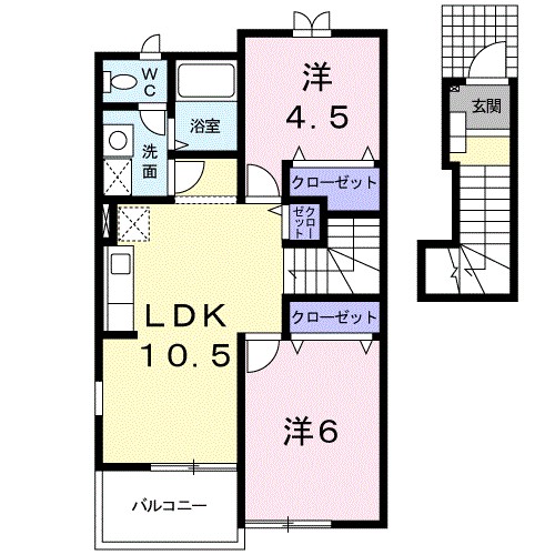 グリーンフィールドＡ 間取り図