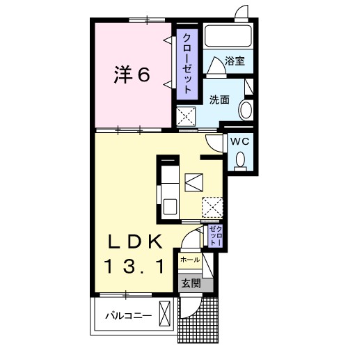 フラン　ボヌール 間取り図