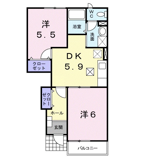 ブリッジサイド落合 間取り図