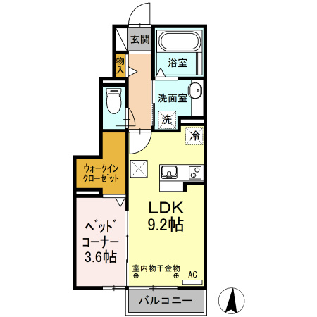 Ｗｉｔ 下石田 間取り図