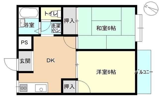 溜屋ハイツ 間取り図