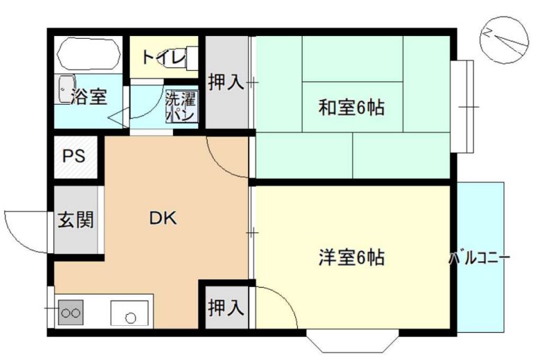 溜屋ハイツ 間取り図