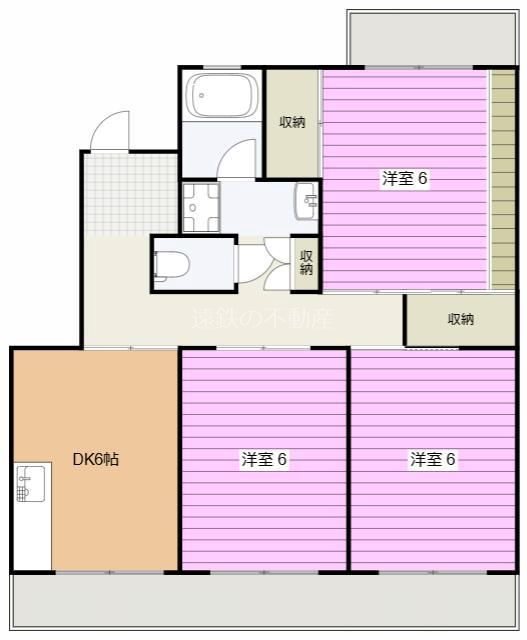 ラフォーレ渡瀬B 間取り図