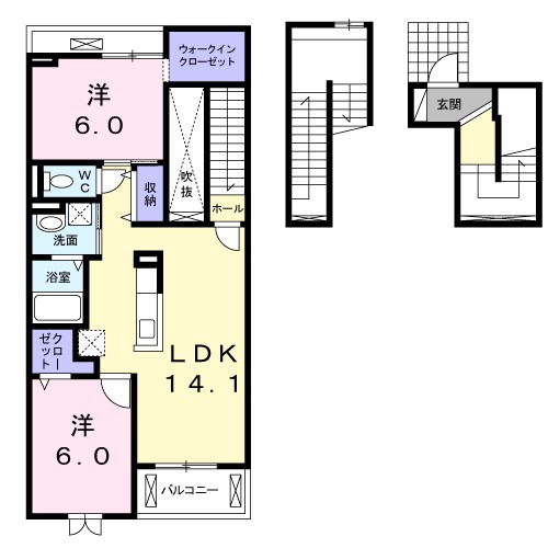 アイリスⅠ 間取り図