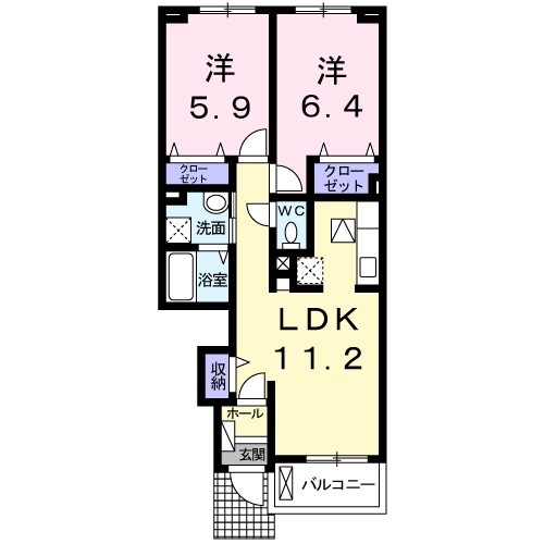 リンゴの木 間取り図