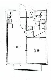 エスポワール久米B 間取り図