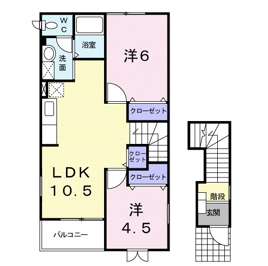 アブニール 間取り図