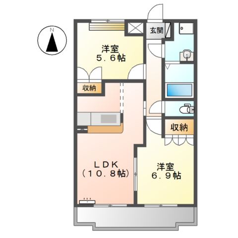 ルワンジュⅡ 間取り図