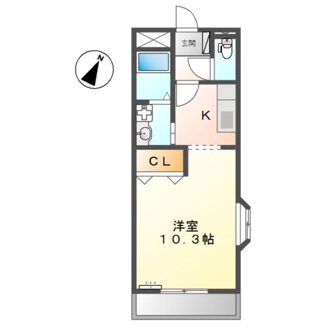 エクレールＫＡＷＡＩ 間取り図