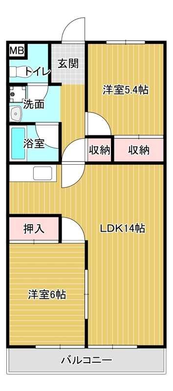 ファミーユ安座 間取り図