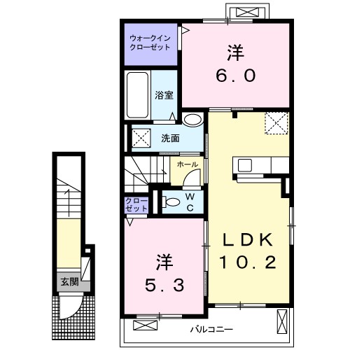 ベリタスⅡ 間取り図