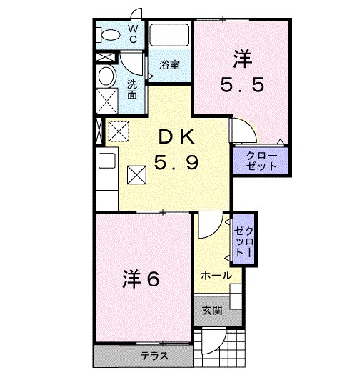 Ｌｉｖｅｒｔｙ　ｄｒｅａｍ　Ⅴ 間取り図