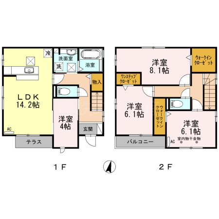 和合町戸建貸家　A 間取り図